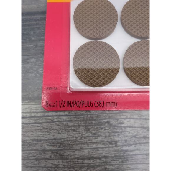 32 Pads 3M Scotch Adhesive Non-Slip Gripping Pads Brown 1-1/2” (8/Pack, 4 Packs) - Picture 2 of 4